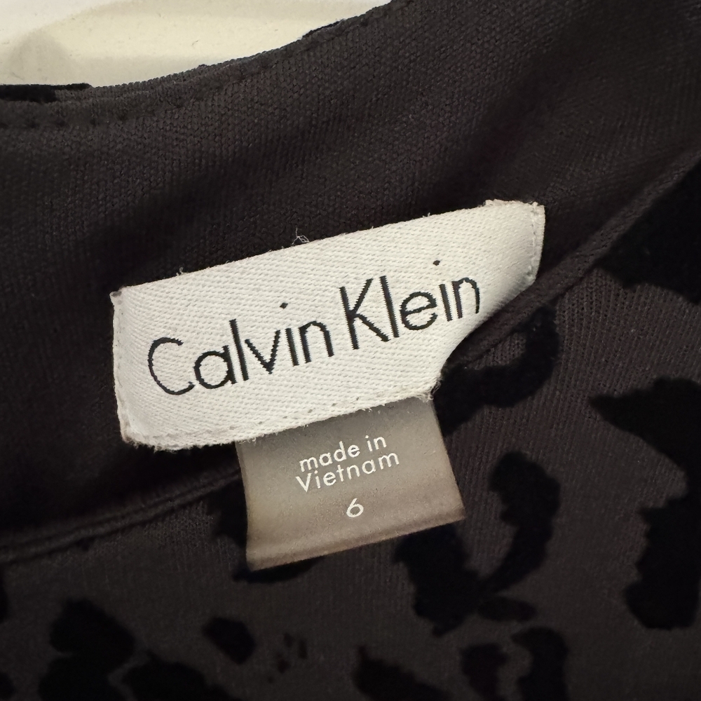 Calvin Klein Leopard Print Sheath Dress Size 6 - Picture 5 of 5